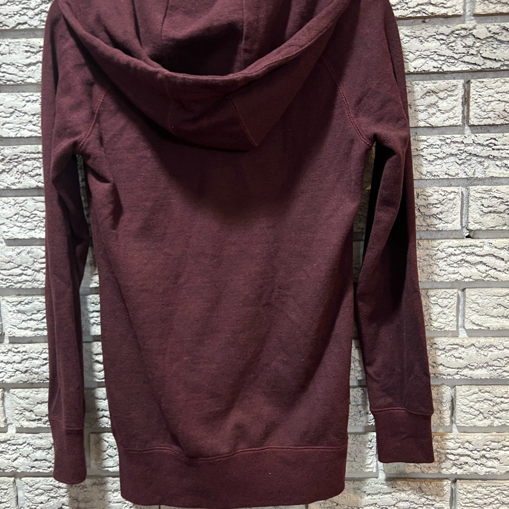Roots Relaxed fit tunic length Women's Maroon Zip-Up Hoodie - Picture 2 of 5